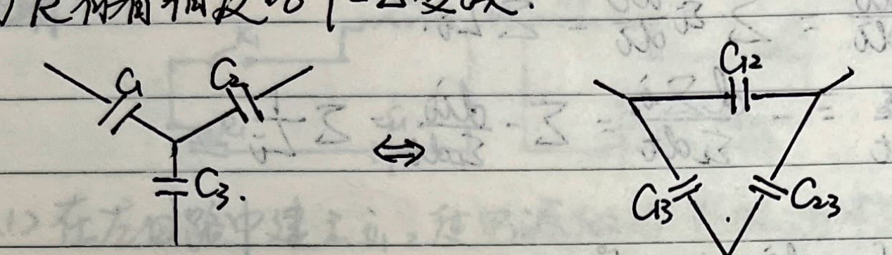 Y-Delta transform for capacitors